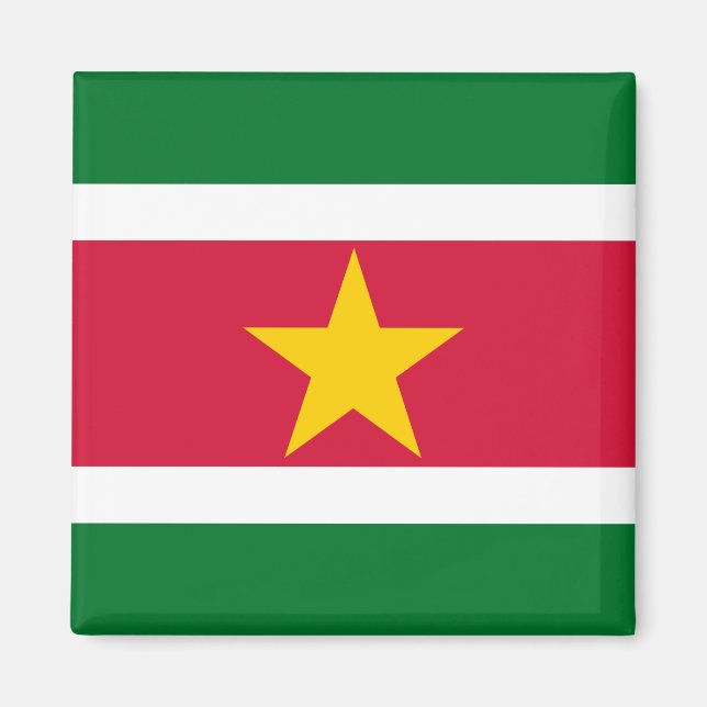 Drapeau du Suriname Magnet (Devant)
