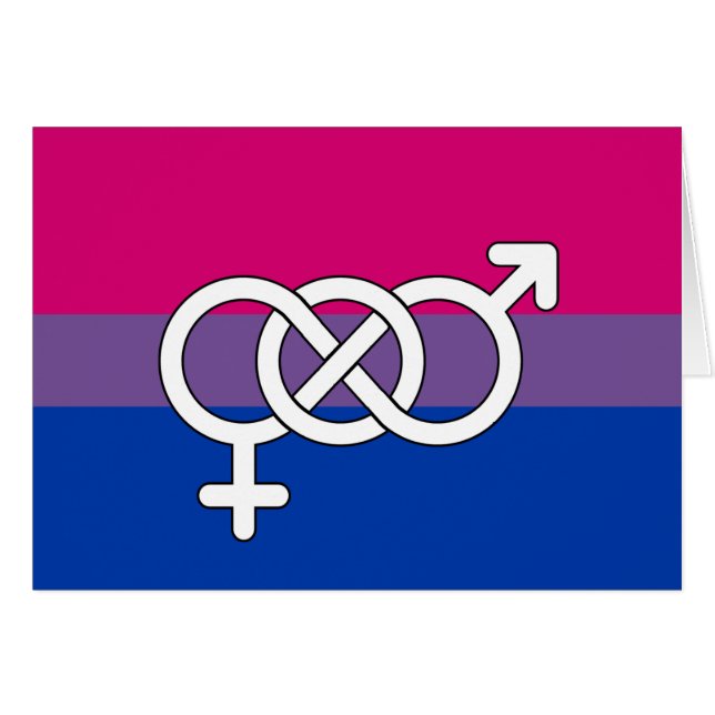 Drapeau du symbole de la fierté bisexuelle (Devant horizontal)
