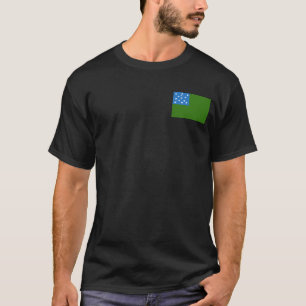 Drapeau du T-shirt des Garçons de la Montagne Vert
