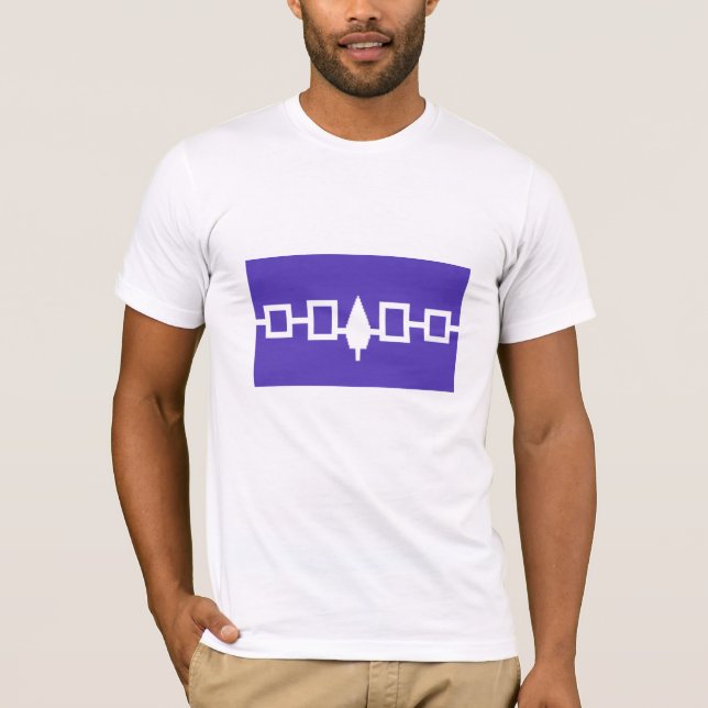 Drapeau du T-shirt Iroquois (Devant)