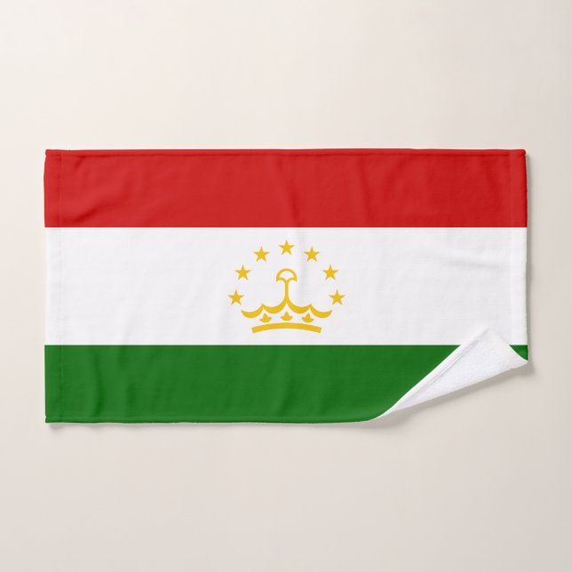 Drapeau du Tadjikistan (Serviette à main)