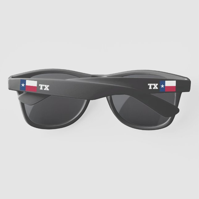 Drapeau du Texas Lunettes de soleil noir UV 100% a (Dos)