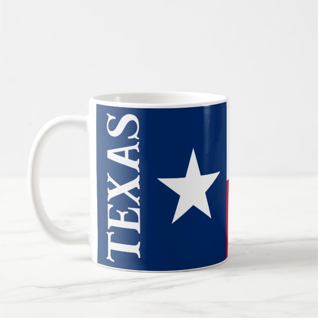 Drapeau du Texas tasse de café (Gauche)