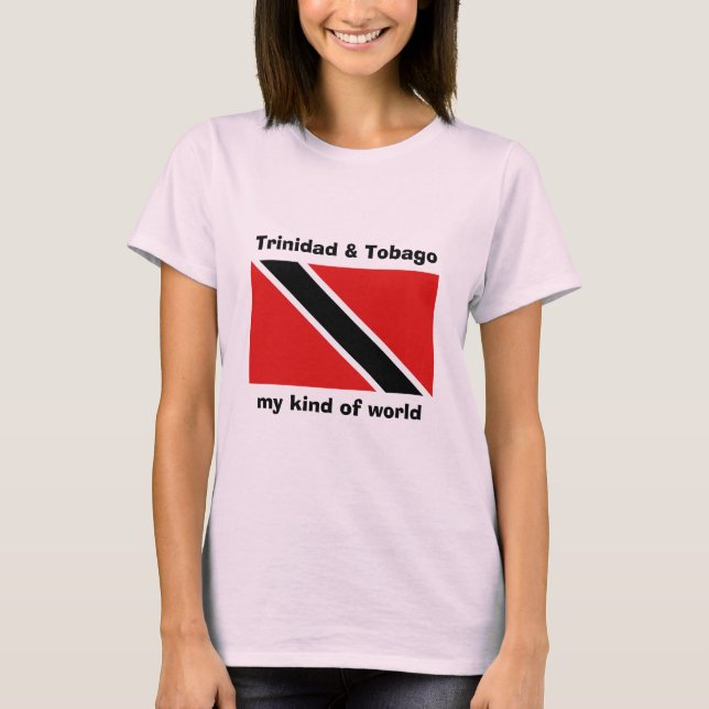 Drapeau du Trinidad-et-Tobago + Carte + T-shirt (Devant)
