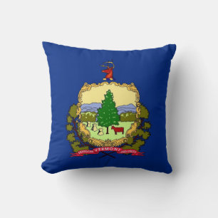 Drapeau du Vermont Coussin américain MoJo