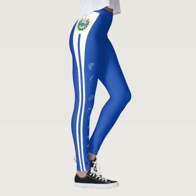 Drapeau El Salvador de mode leggings (Droite)
