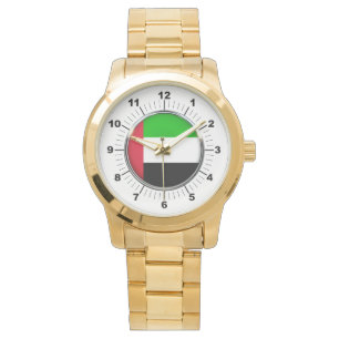 Drapeau Emirats Hommes Surdimensionné Montre Brace