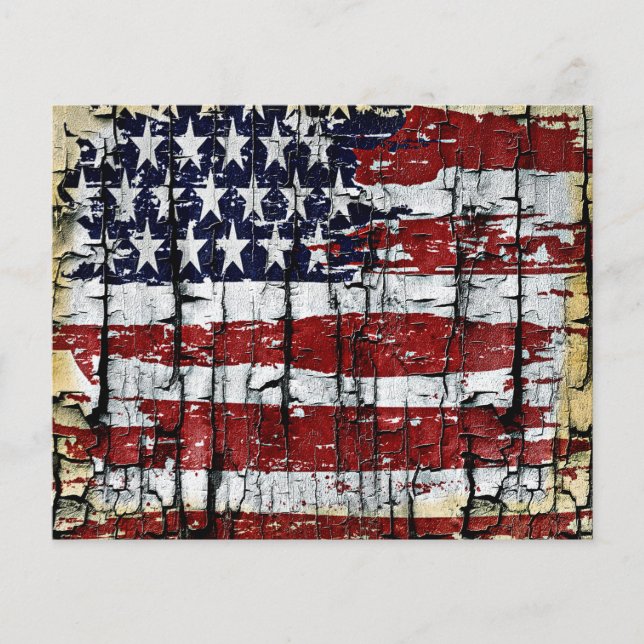 Drapeau en bois fissuré (Devant)