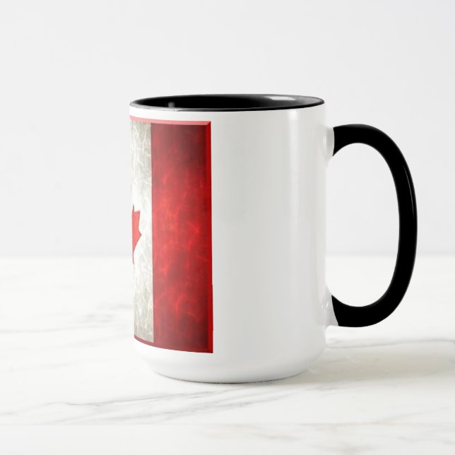 drapeau enorme de Canadain de la tasse 15oz (Droite)