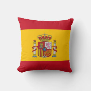 Drapeau espagnol sur le Coussin américain MoJo