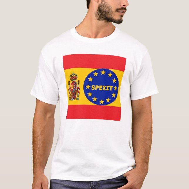 Drapeau espagnol T-shirt EU Spexit (Devant)