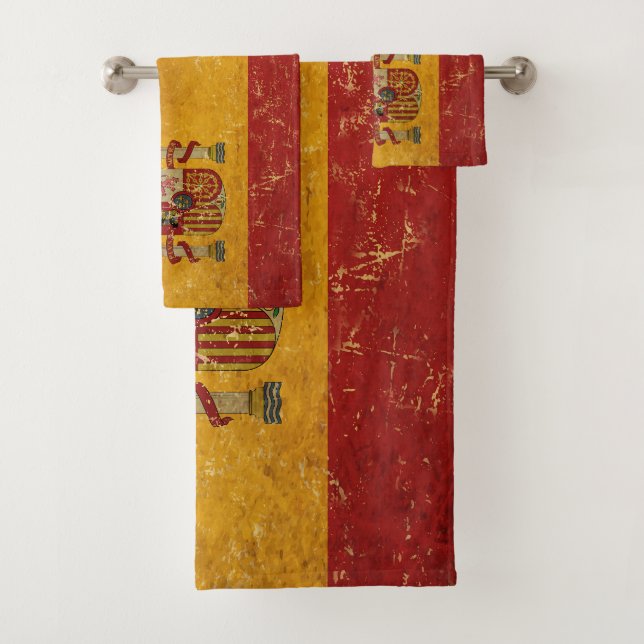 Drapeau espagnol Vintage Grunge (En situation)