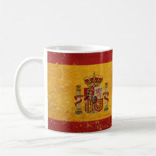 Drapeau espagnol Vintage Grunge Design Mug
