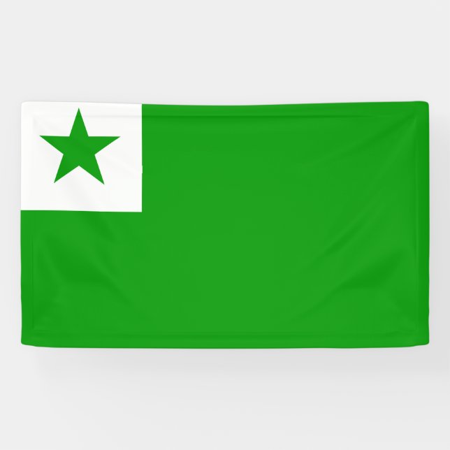 Drapeau espéranto Bannière (Horizontal)
