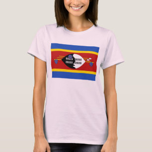 Drapeau Eswatini x Carte T-shirt