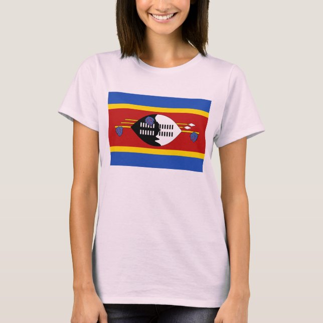 Drapeau Eswatini x Carte T-shirt (Devant)