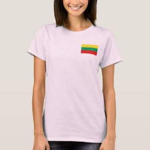 Drapeau et carte de la Lituanie T-Shirt