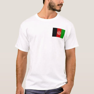 Drapeau et carte de l'Afghanistan T-shirt