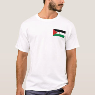 Drapeau et carte du Sahara occidental T-shirt