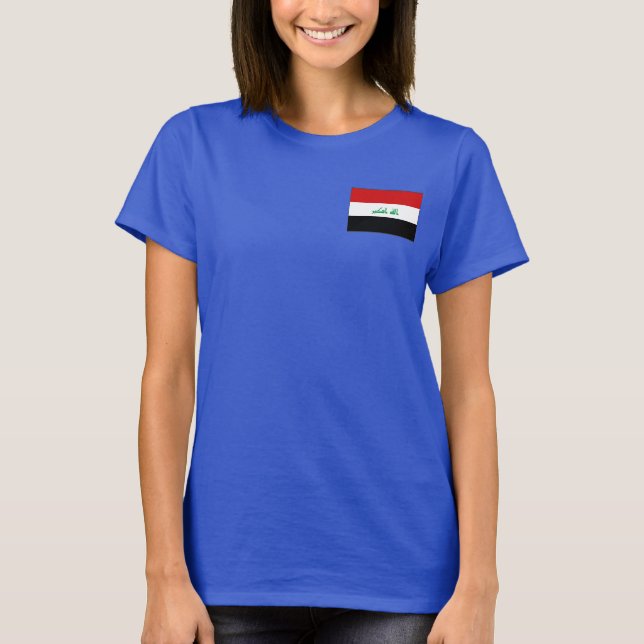 Drapeau et carte irakiens T-shirt (Devant)