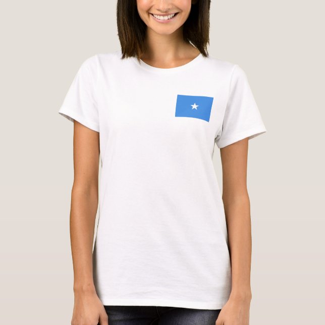 Drapeau et carte somalien T-shirt (Devant)