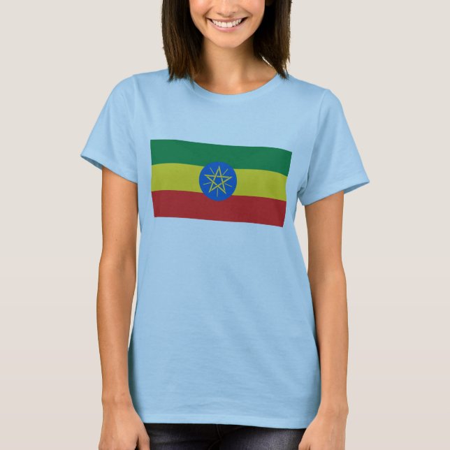 Drapeau Ethiopie x Carte T-shirt (Devant)
