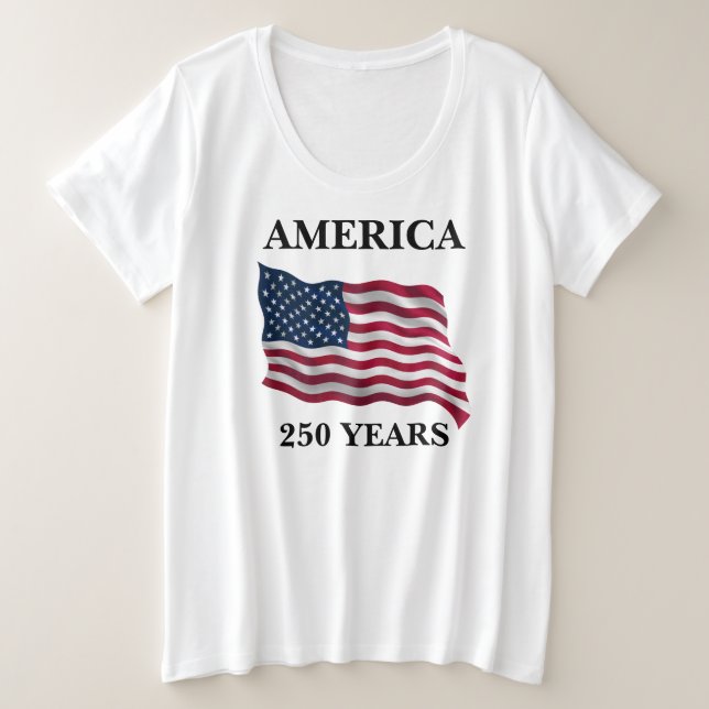 Drapeau féminin 250 ans d'Amérique (Design devant)
