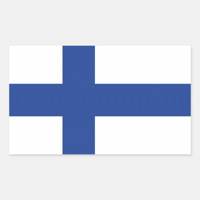 Drapeau finlandais autocollants personnalisés (Devant)