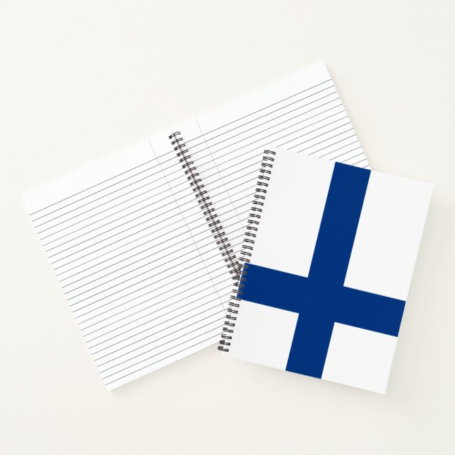 Drapeau finlandais (Finlande) Carnet (Intérieur)