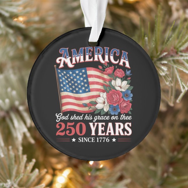 Drapeau Floral America 250 Ans (Arbre)