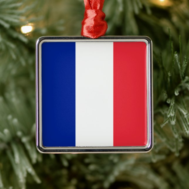 Drapeau français (France) Ornement en céramique (Arbre)