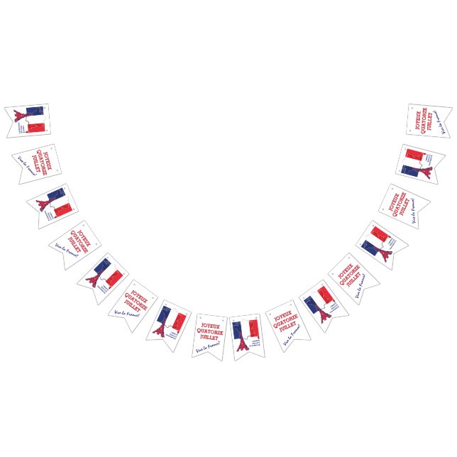 Drapeau français personnalisé BASTILLE DAY Buny Dr (Tout)