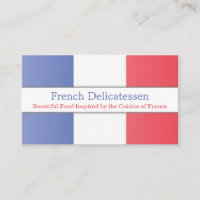 Drapeau France, Carte de visite entièrement person