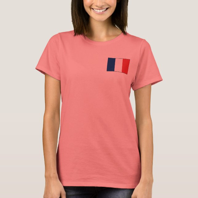 Drapeau France + Carte T-shirt (Devant)