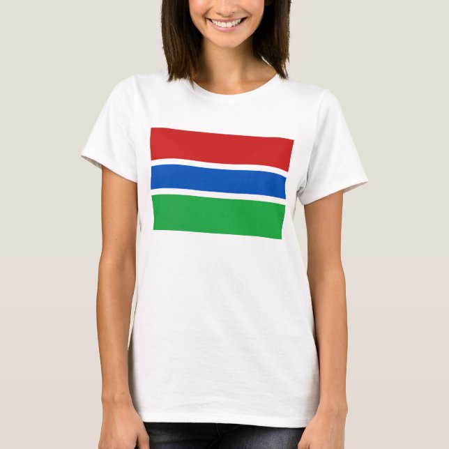 Drapeau Gambie x Carte T-shirt (Devant)