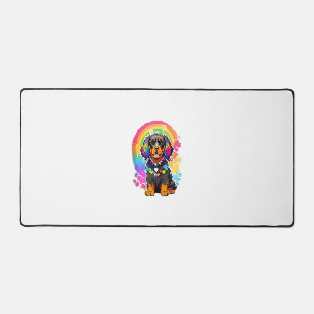 Drapeau gay pride Gordon Setter Amoureux des chien (Recto)