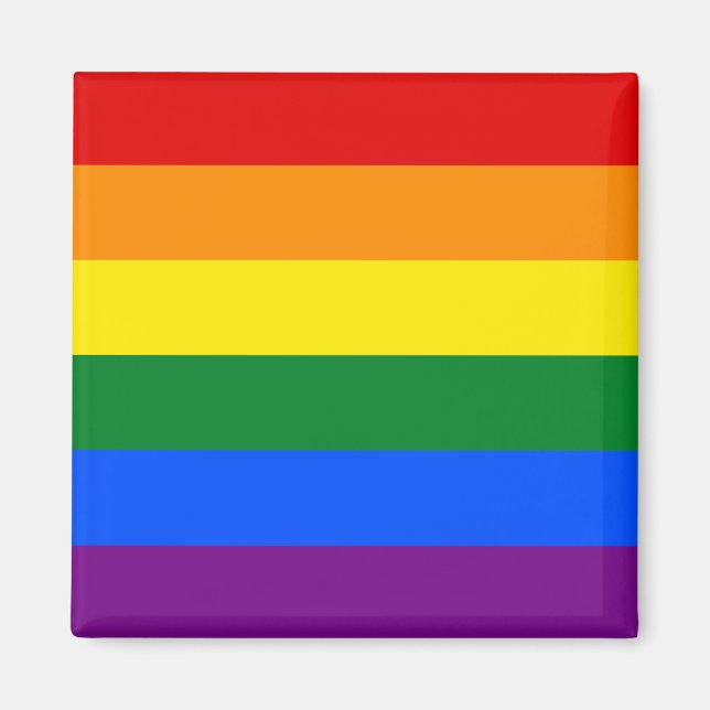 Drapeau gay pride LGBT Magnet (Devant)
