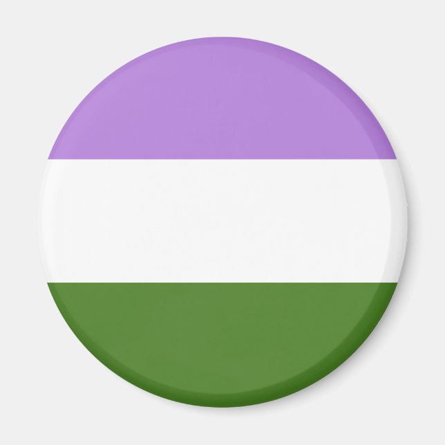 Drapeau genderqueer LGBT Magnet (Devant)