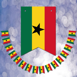 Drapeau ghanéen et parti Bannières du Ghana / Mari