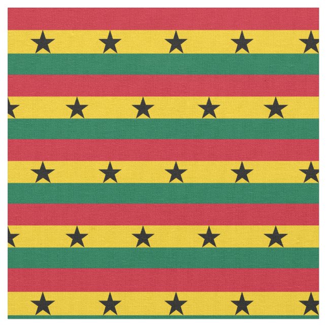 Drapeau ghanéen et tissu branché du Ghana (Fermer)