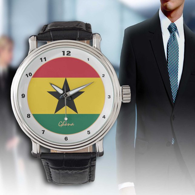 Drapeau ghanéen & Ghana mode tendance / montre des (Créateur téléchargé)