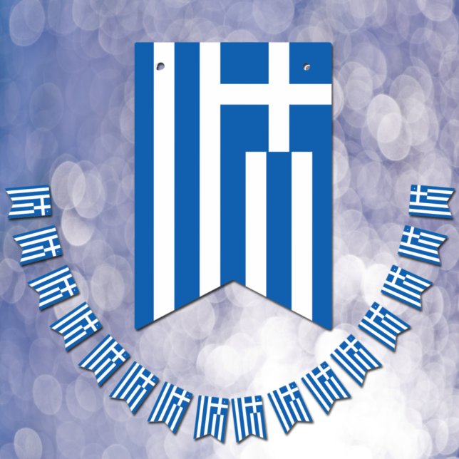Drapeau grec et décorations de fête Grèce / Mariag (Créateur téléchargé)