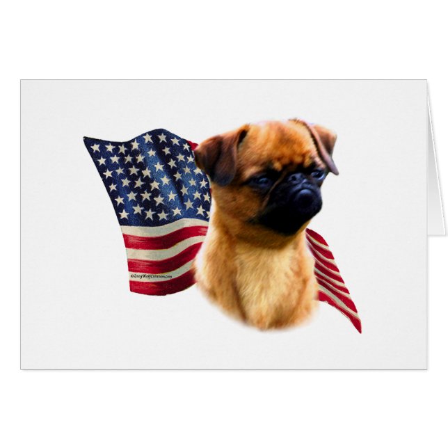 Drapeau Griffon de Bruxelles (Devant horizontal)