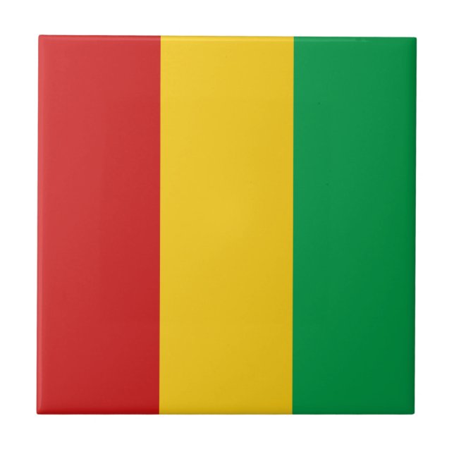 Drapeau Guinée-Conakry Carreaux en céramique (Devant)
