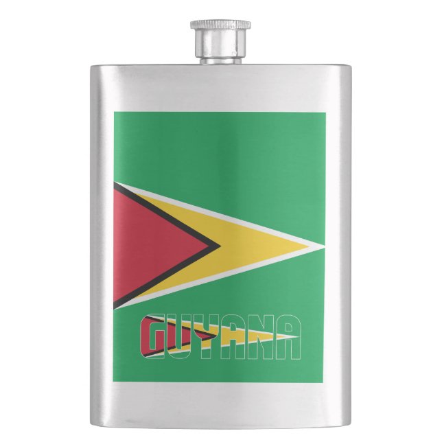 Drapeau Guyana Élégante fiole patriotique (devant)