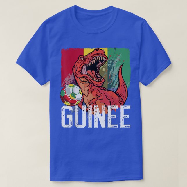 Drapeau guyanais T Rex Dinosaur Guinée T-shirt (Design devant)