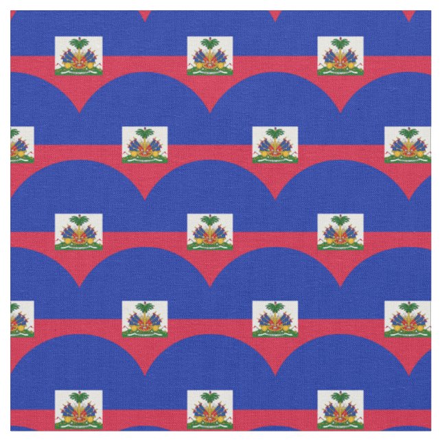 Drapeau haïtien & Haïti Tissu tendance /mode (Fermer)