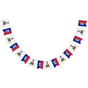 Drapeau haïtien & parti Haïti bannières / mariage