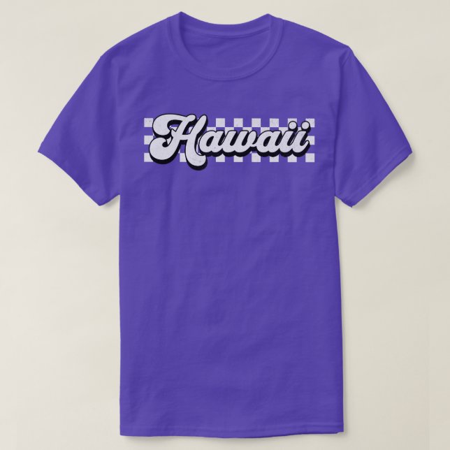 Drapeau Hawaii Hi À damiers Racing Hawaii TShirt 3 (Design devant)