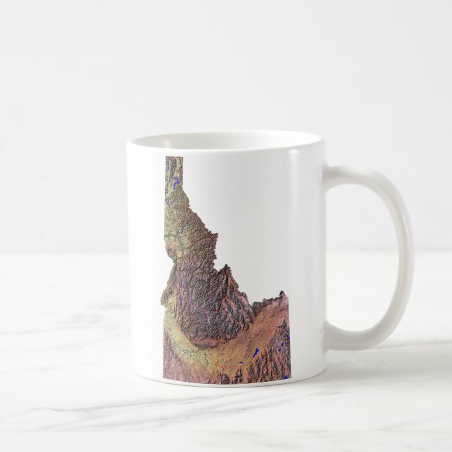 Drapeau Idahoan + Mug Carte (Droite)